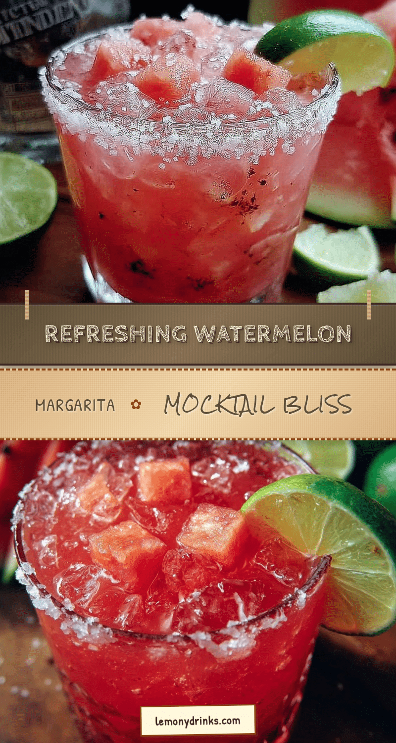 watermelon margarita mocktail recipe