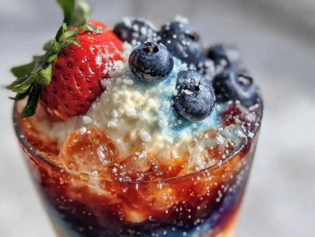 American Flag Layered Drink - featured image