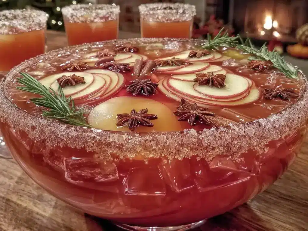 apple cider bourbon punch - featured image
