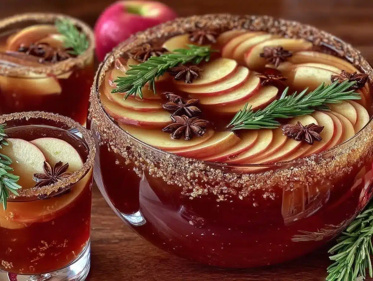 apple cider bourbon punch preparation steps