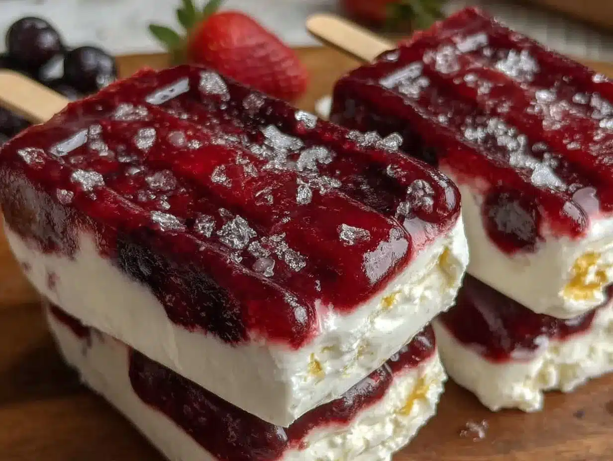 boozy red white and blue bomb pops preparation steps