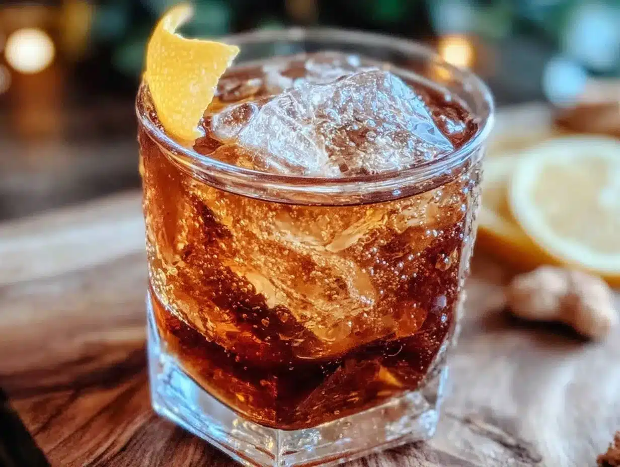 brown butter washed bourbon old fashioned preparation steps