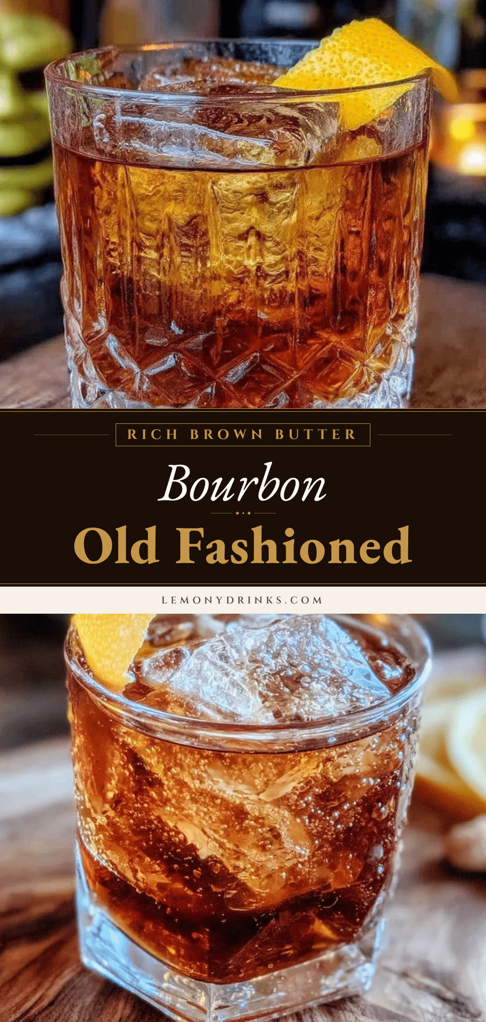 brown butter washed bourbon old fashioned recipe