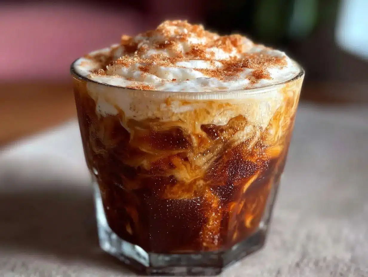 brown sugar oat shaken espresso preparation steps
