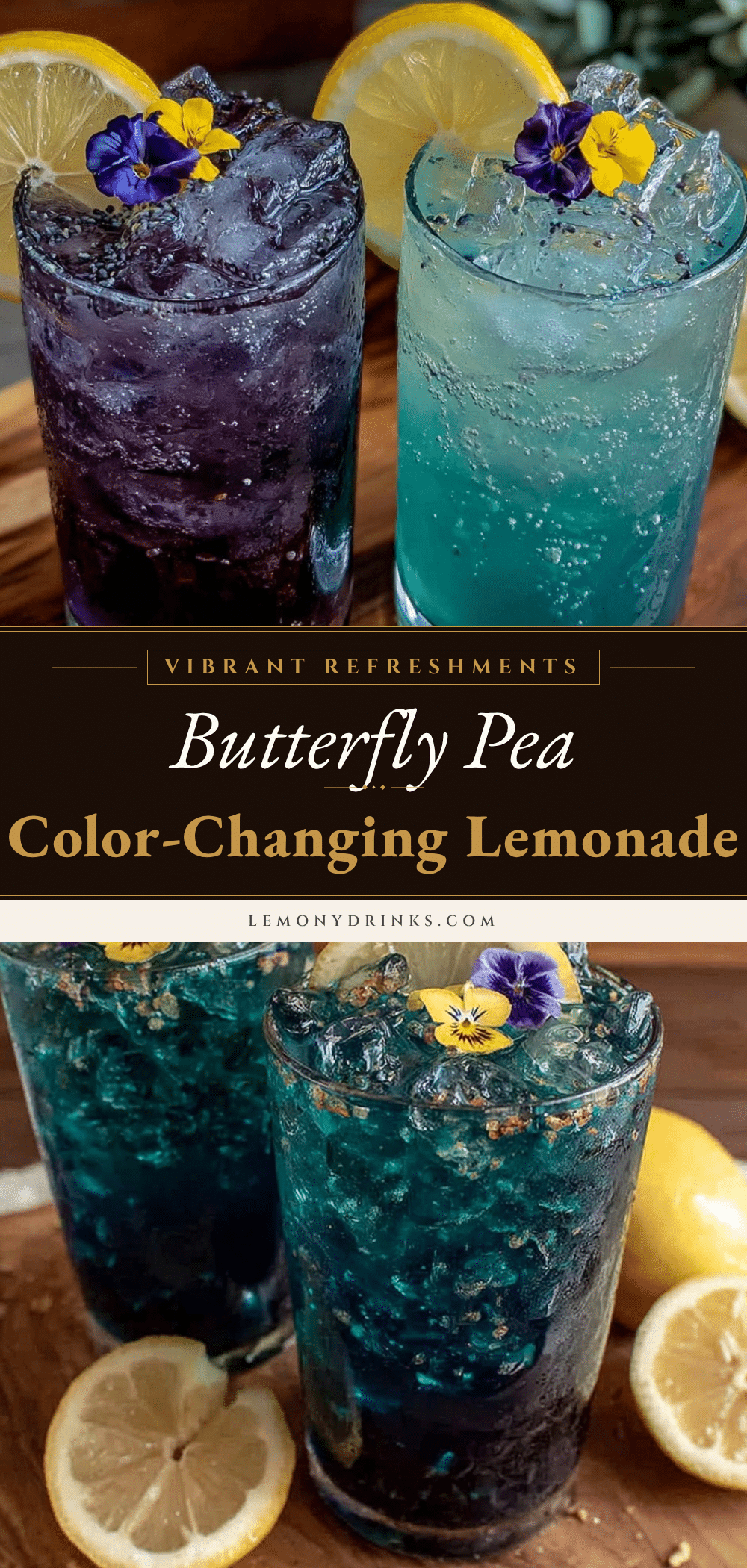 butterfly pea flower lemonade tea recipe