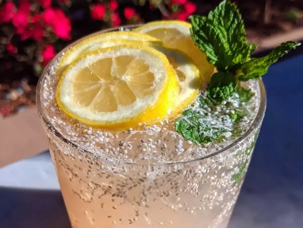 chia seed lemon water detox - featured image