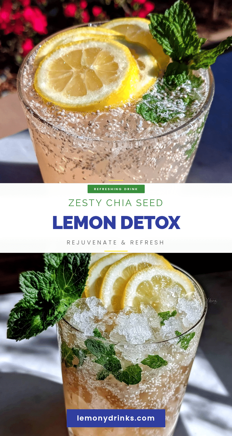 chia seed lemon water detox recipe