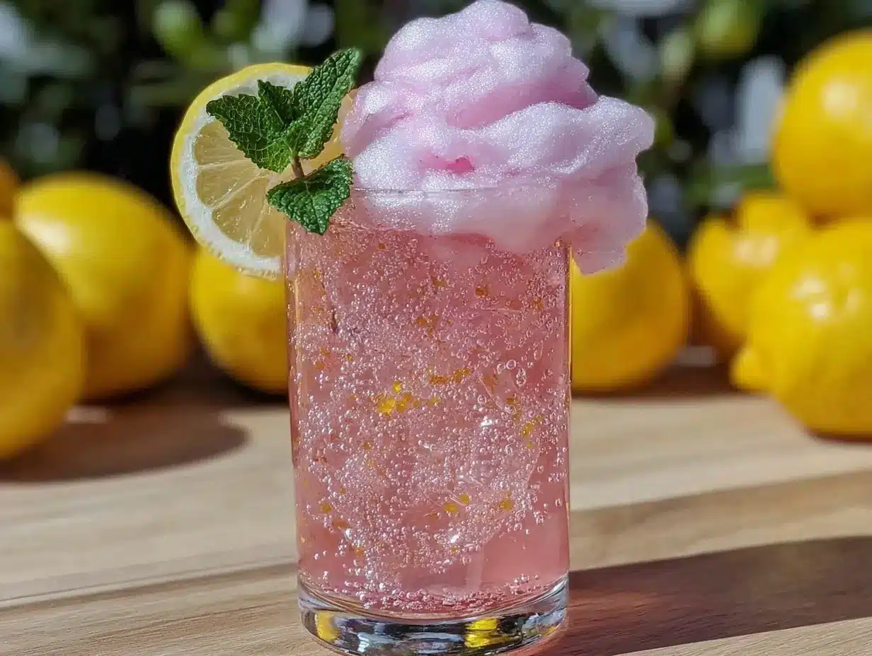 cotton candy lemonade sparkler preparation steps