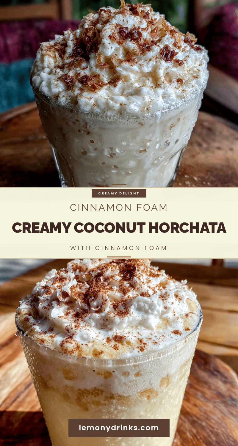 creamy coconut horchata recipe