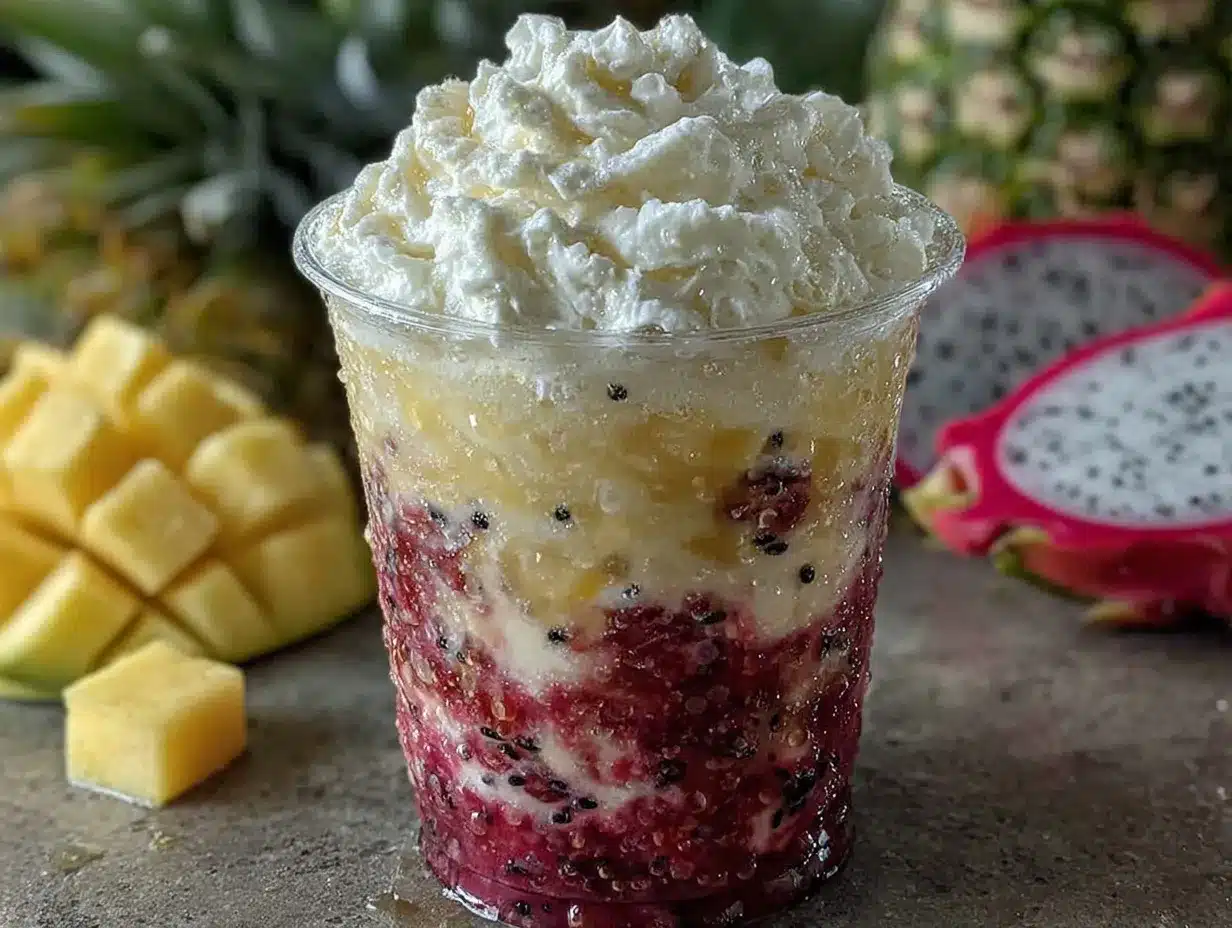Creamy Copycat Starbucks Dragon Drink preparation steps