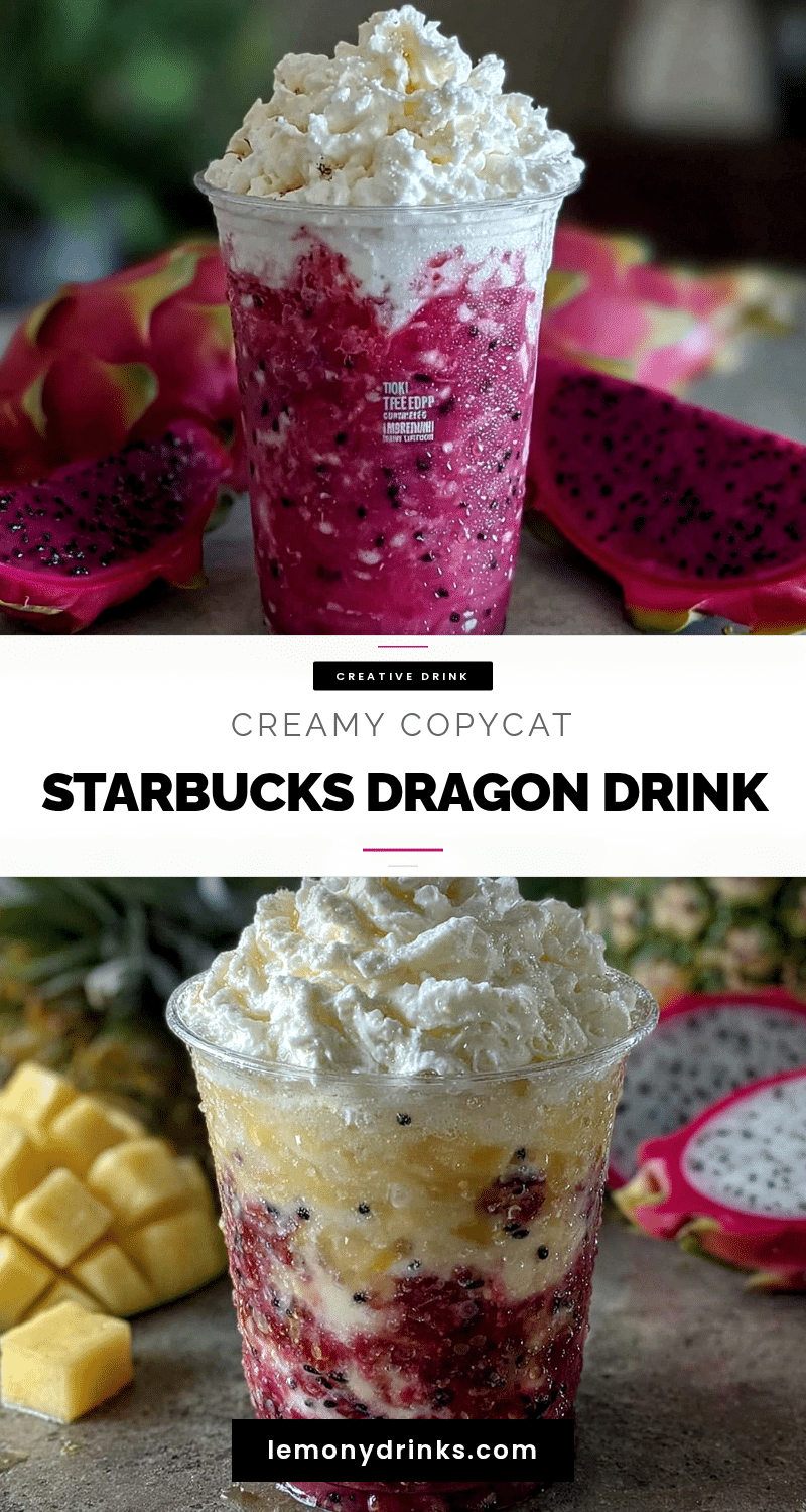 Creamy Copycat Starbucks Dragon Drink recipe