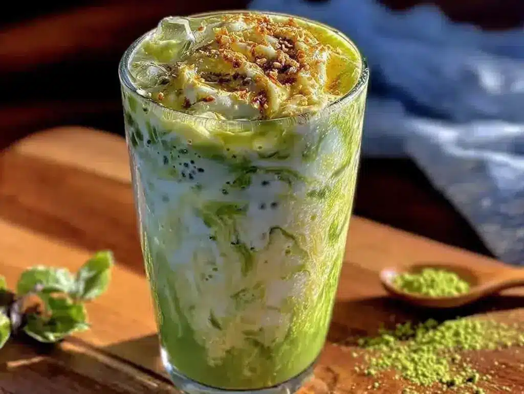 creamy copycat starbucks matcha latte - featured image