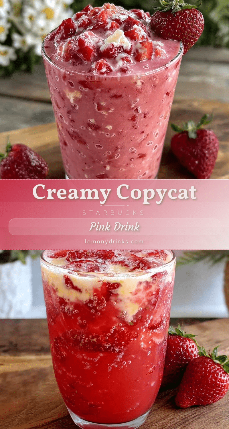 creamy copycat starbucks pink drink recipe