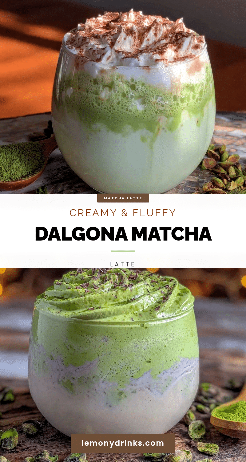 creamy dalgona matcha whipped latte recipe