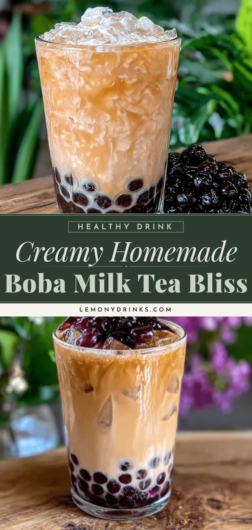 creamy homemade boba milk tea recipe