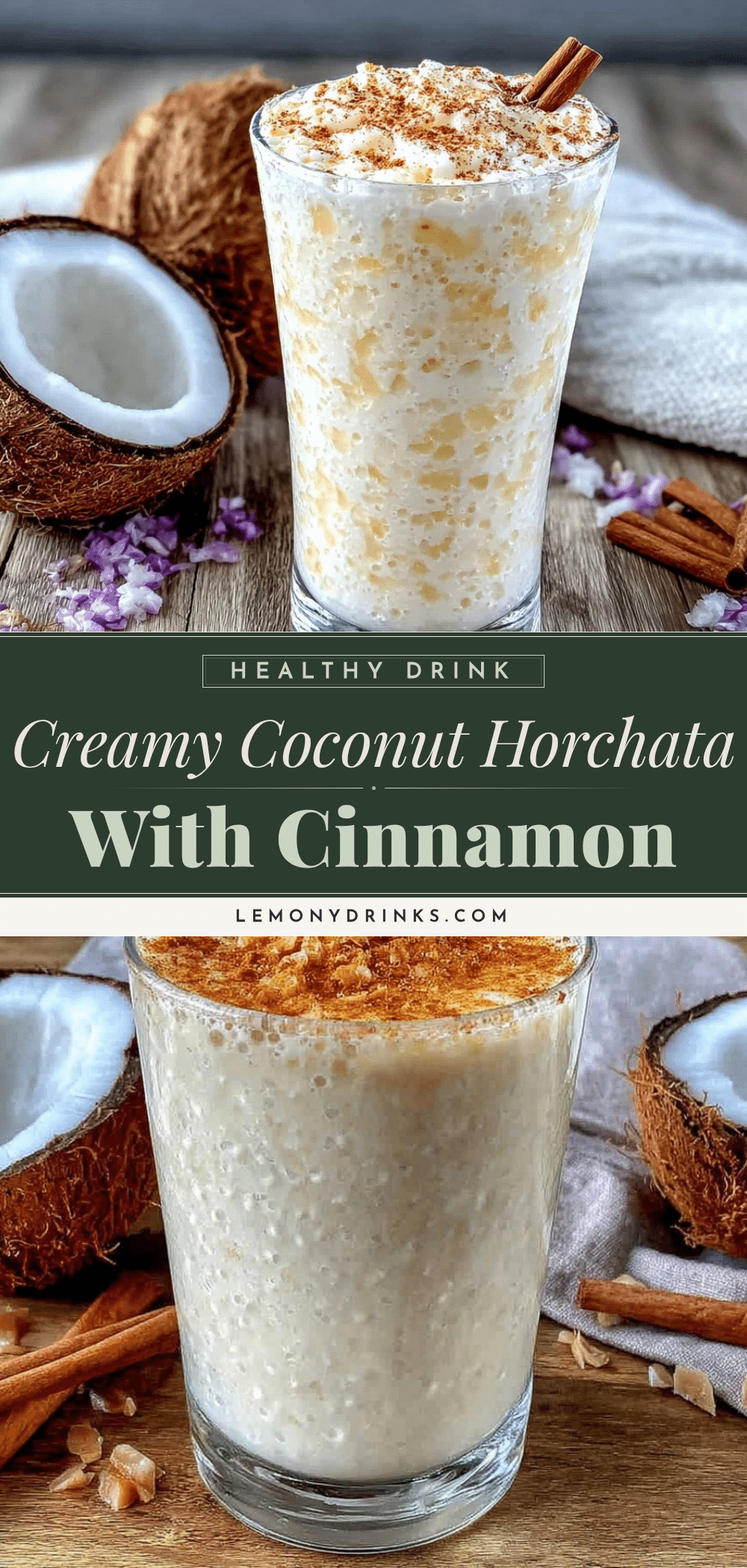 creamy horchata de coco recipe
