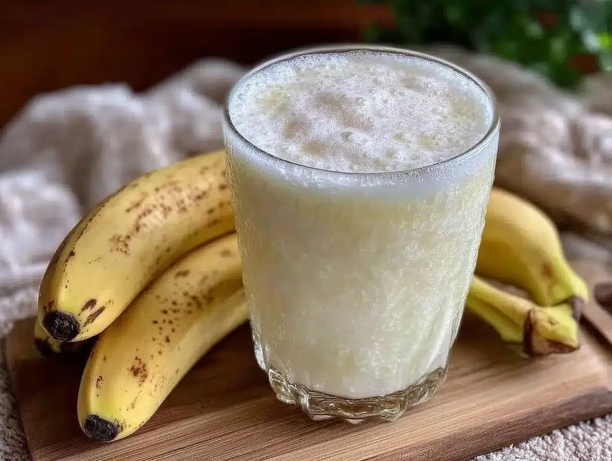 creamy korean banana milk preparation steps