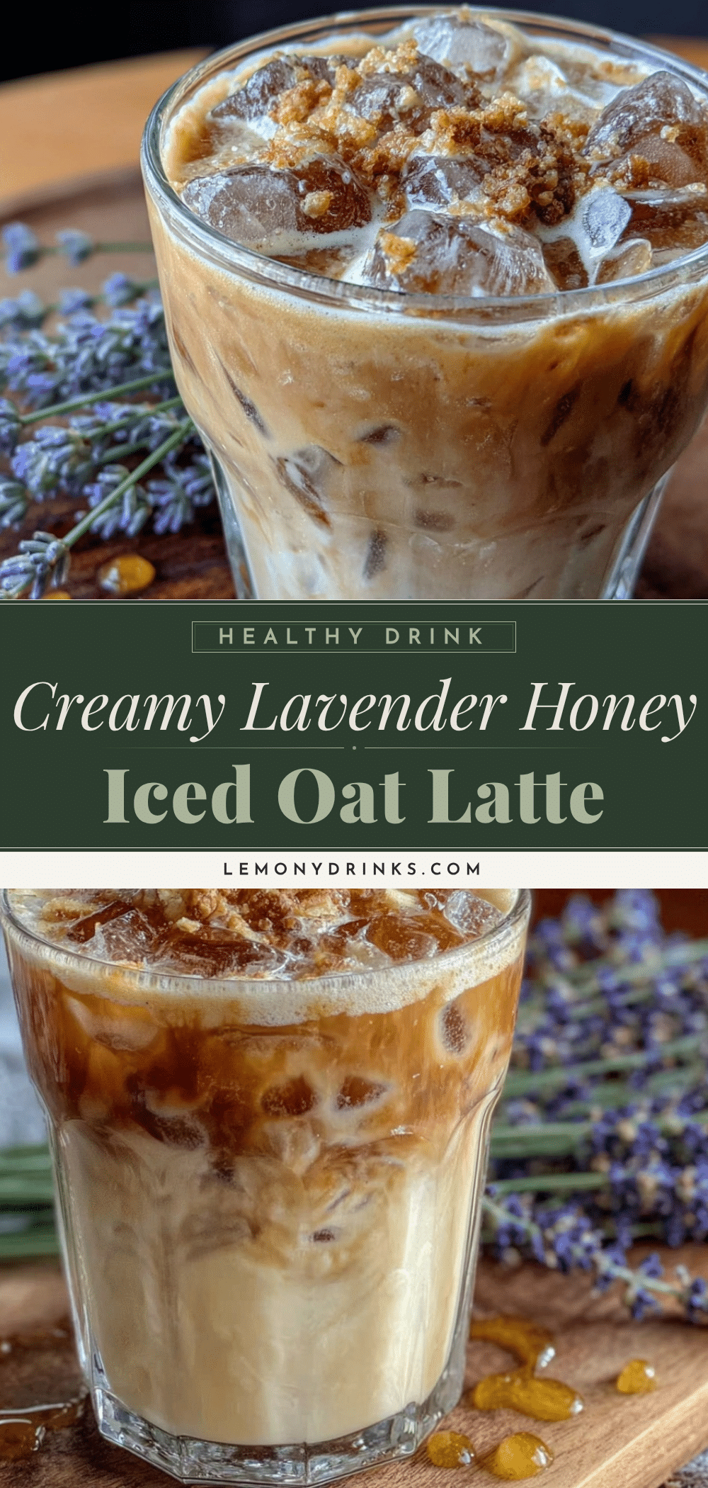 creamy lavender honey iced latte recipe