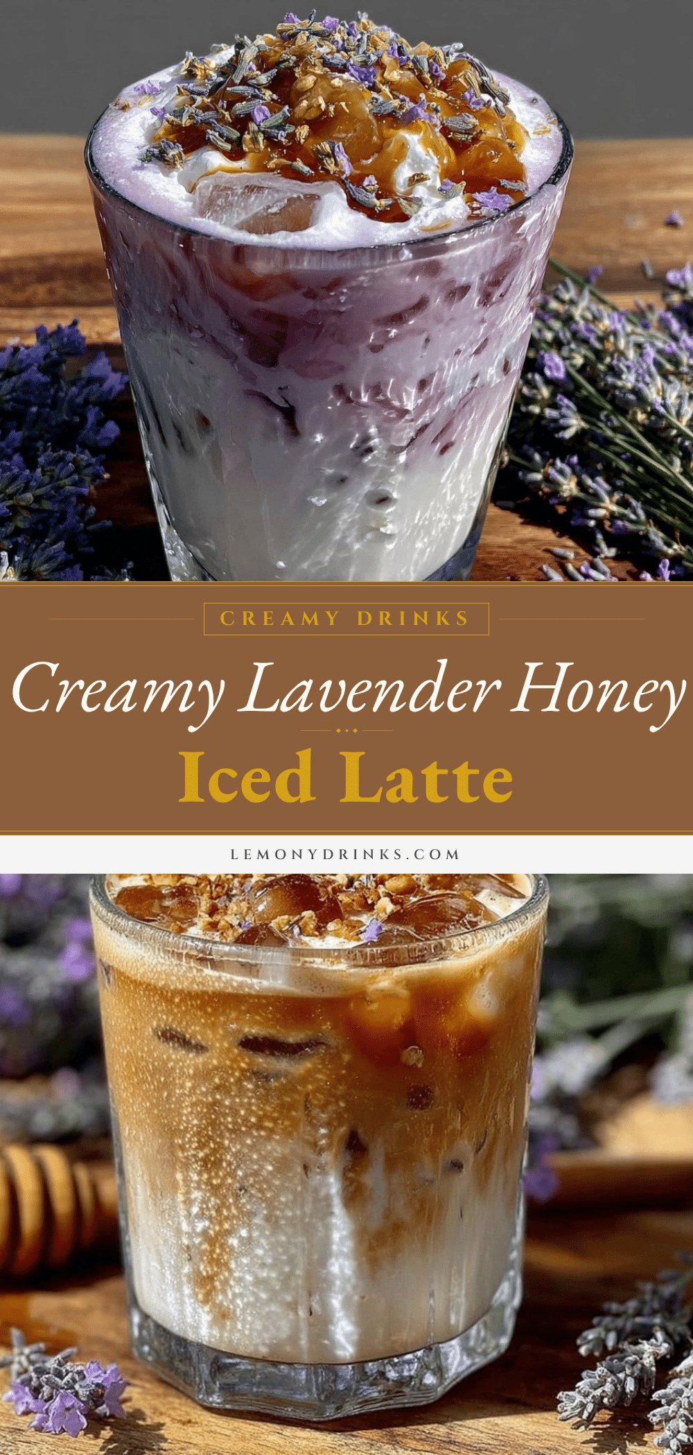 creamy lavender honey iced latte recipe
