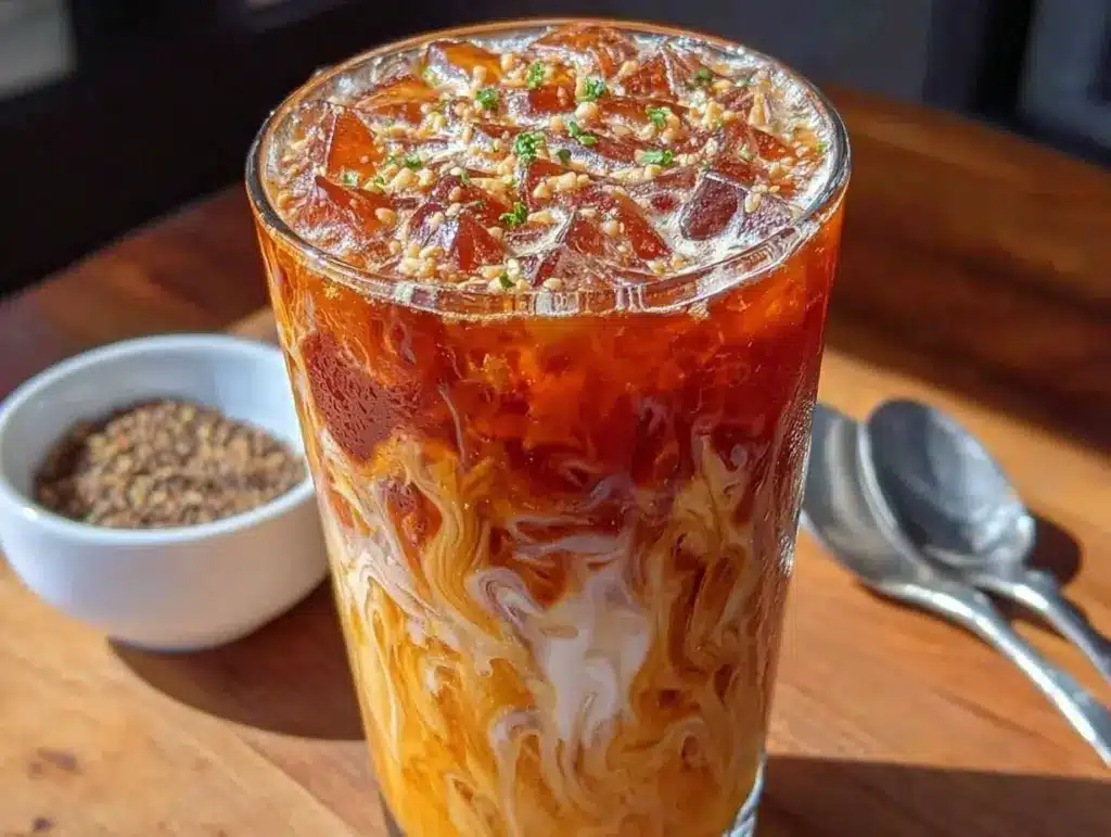 creamy thai iced tea - featured image