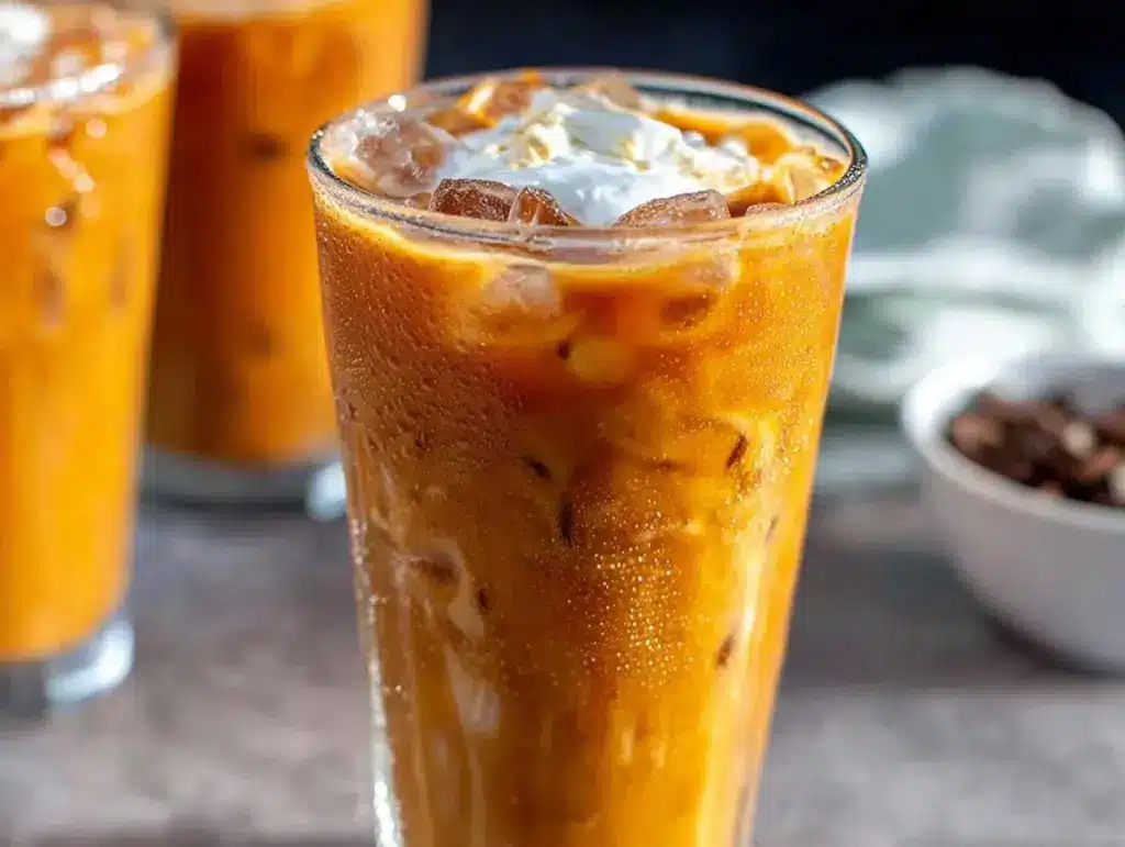 creamy thai iced tea recipe - featured image