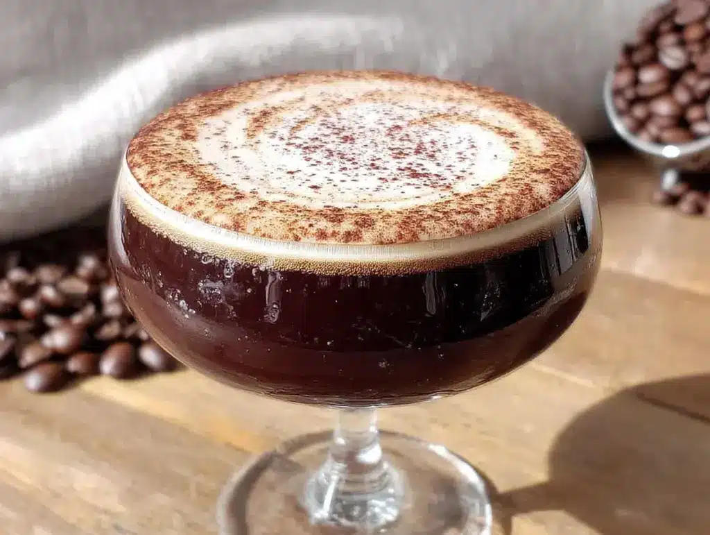 creamy virgin espresso martini - featured image