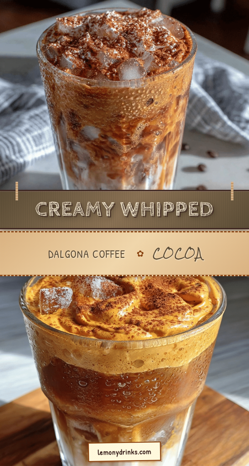 creamy whipped iced dalgona coffee recipe