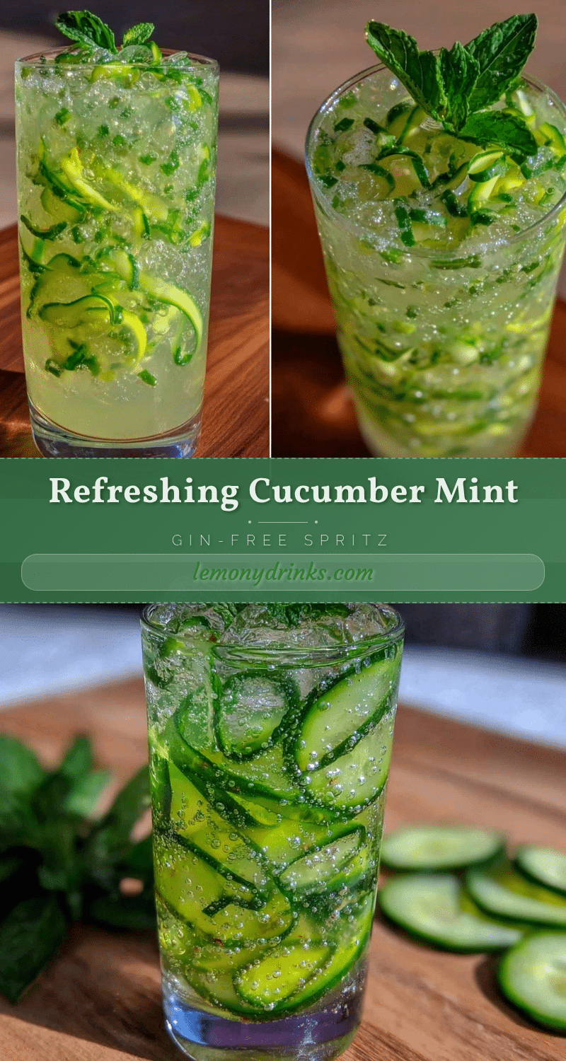 cucumber mint gin-free spritz recipe