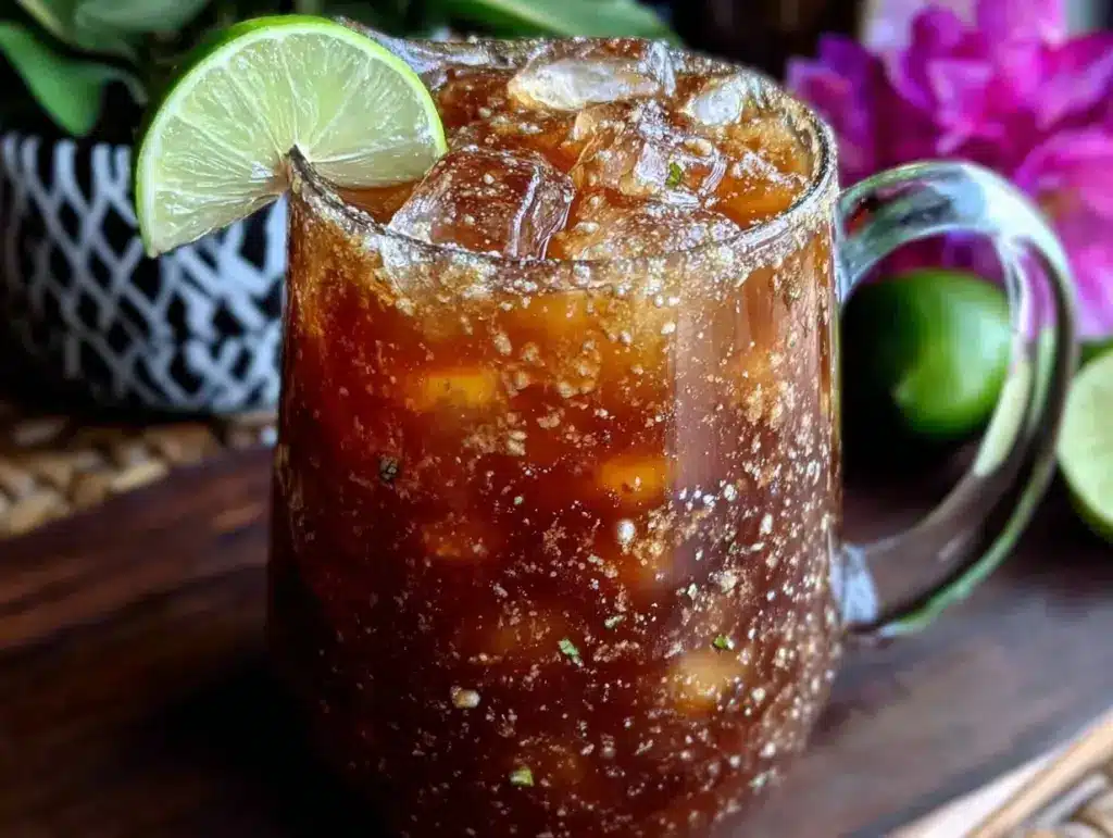 dark and stormy pitcher recipe - featured image