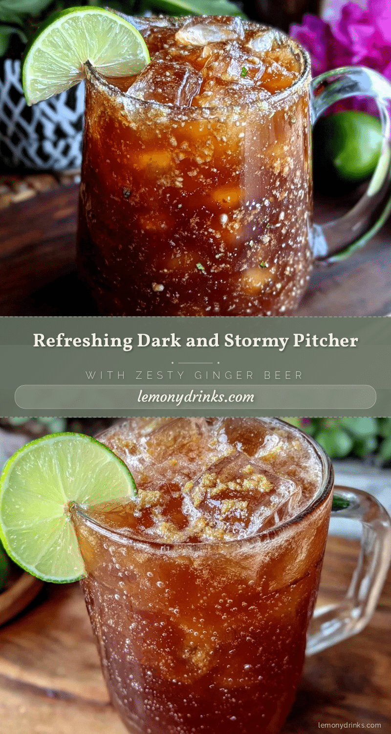 dark and stormy pitcher recipe recipe