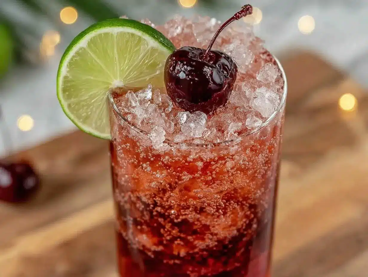 Dirty Shirley Temple Cocktail preparation steps