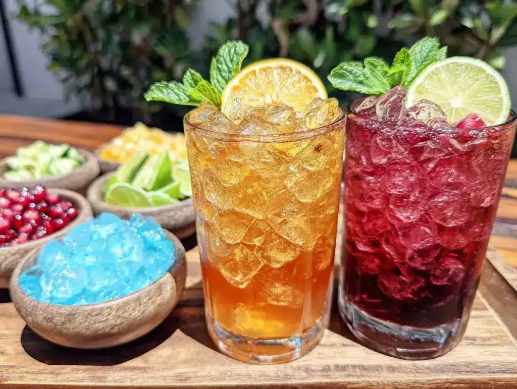 easy elegant mocktail bar setup - featured image