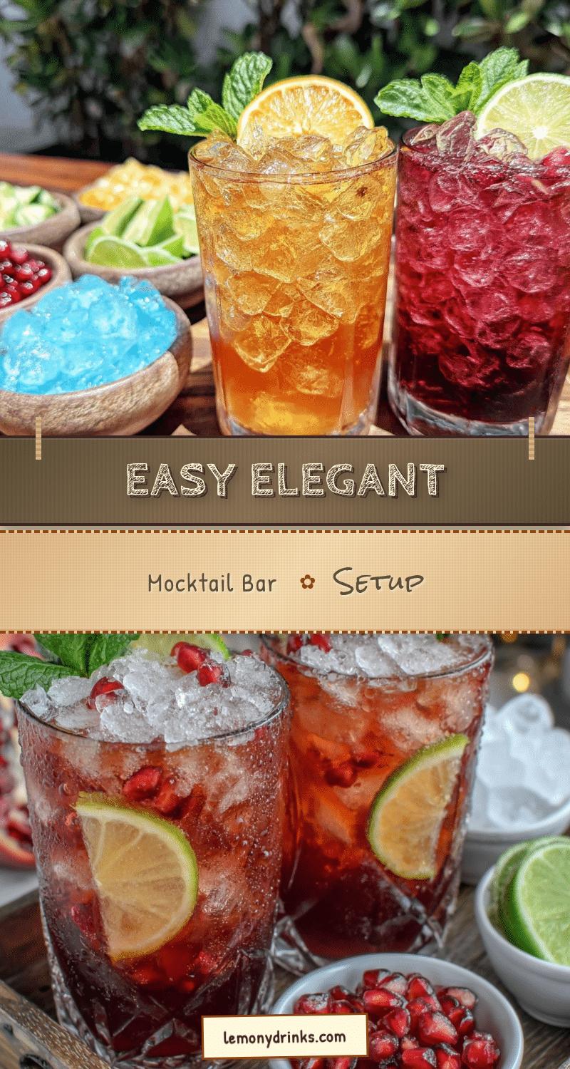 easy elegant mocktail bar setup recipe