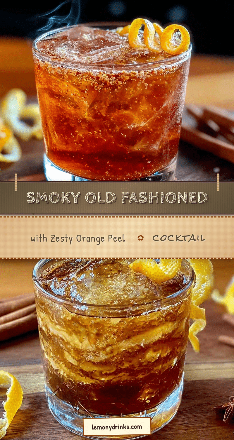flavorful smoked old fashioned recipe