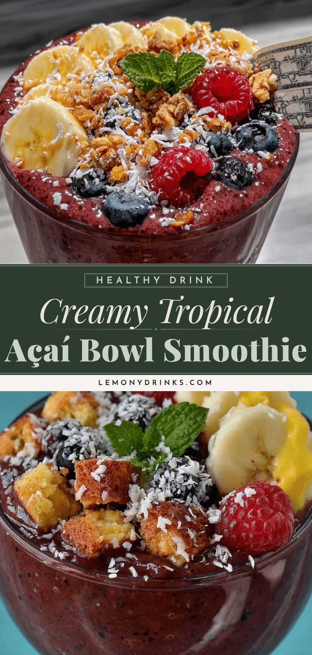 fresh açaí bowl smoothie recipe recipe