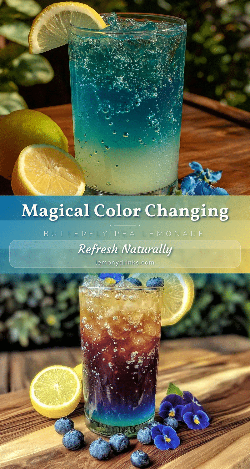 fresh butterfly pea flower lemonade recipe