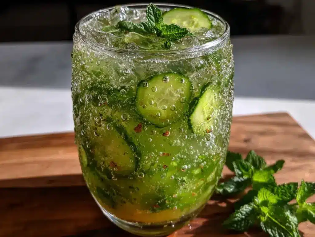 fresh cucumber mint agua fresca - featured image
