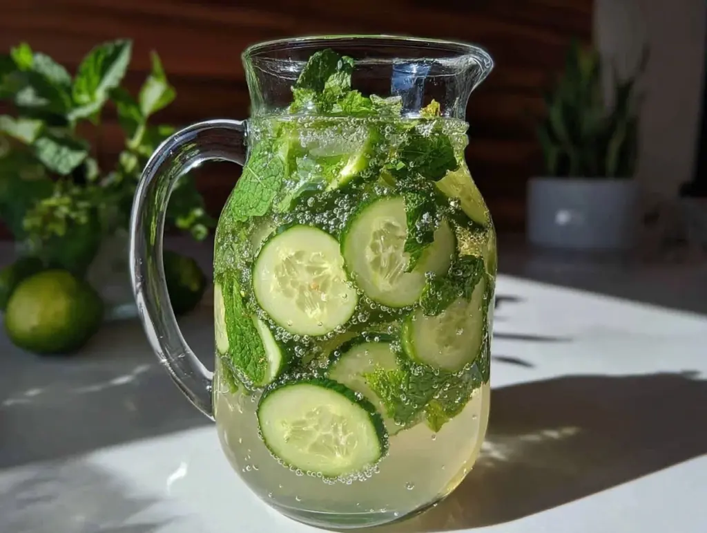 Fresh Cucumber Mint Spa Water - featured image
