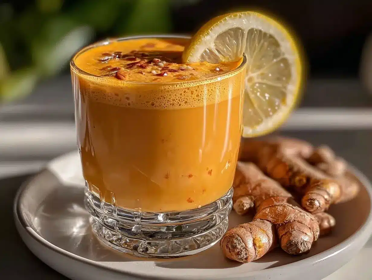 fresh ginger turmeric lemon shot preparation steps