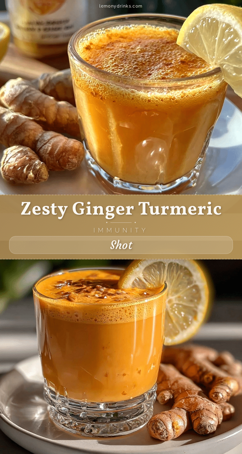fresh ginger turmeric lemon shot recipe