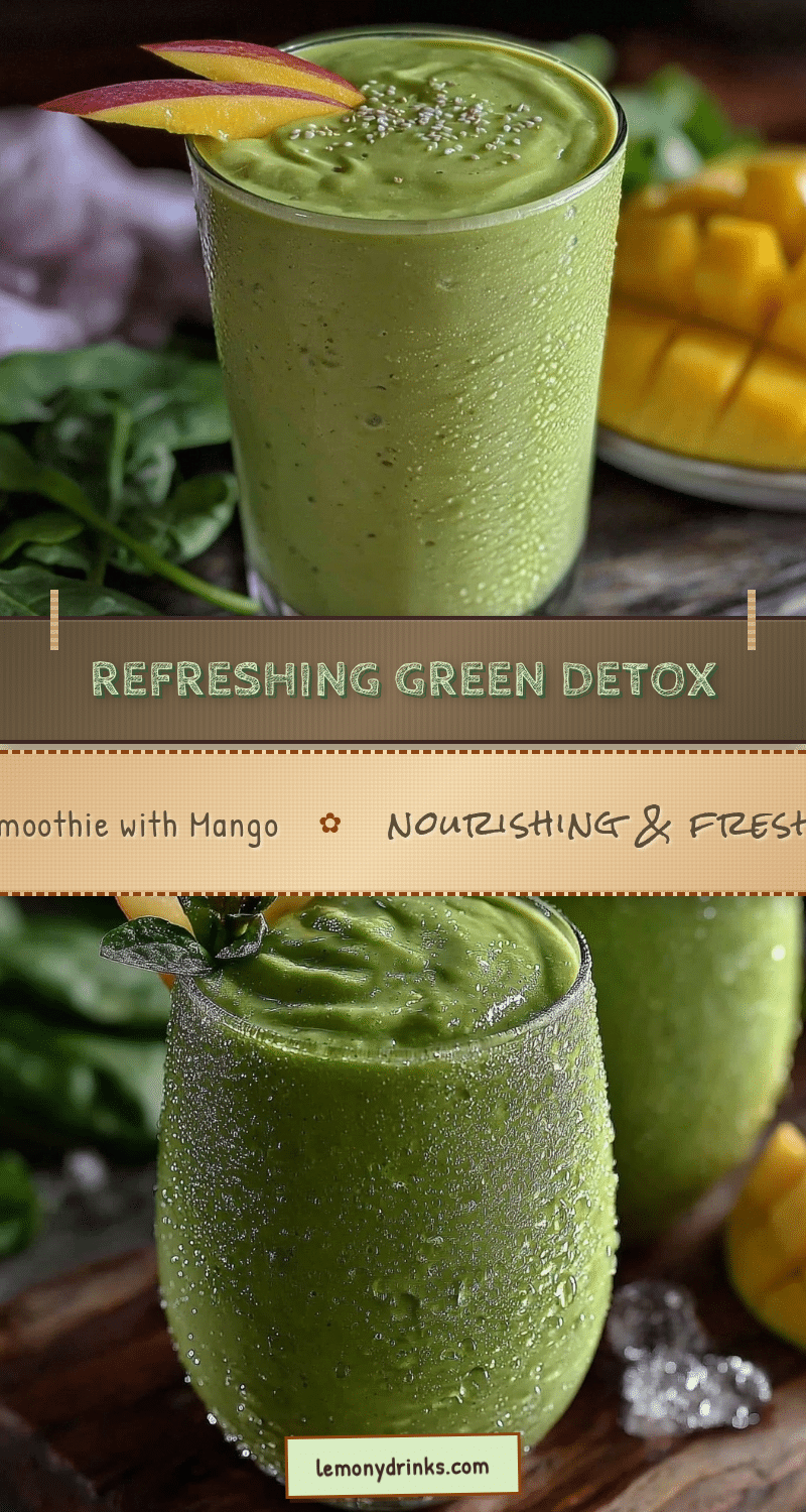 fresh green detox smoothie recipe