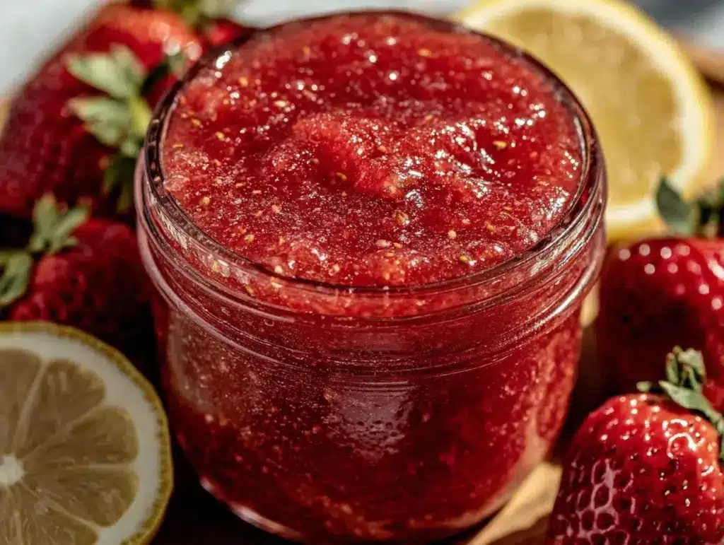 fresh homemade strawberry lemonade concentrate - featured image