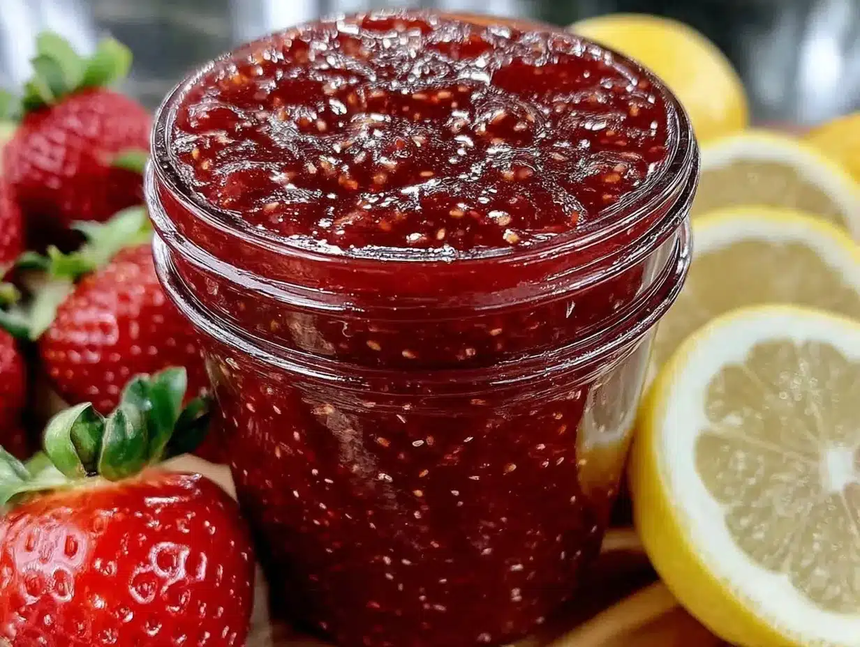 fresh homemade strawberry lemonade concentrate preparation steps