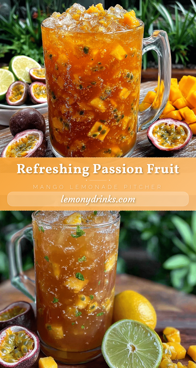 fresh passion fruit mango lemonade recipe
