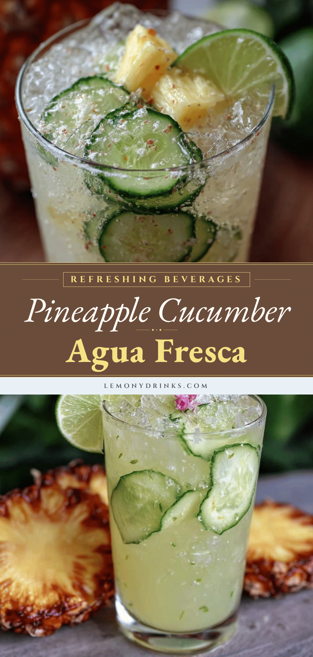 Fresh Pineapple Cucumber Agua Fresca recipe