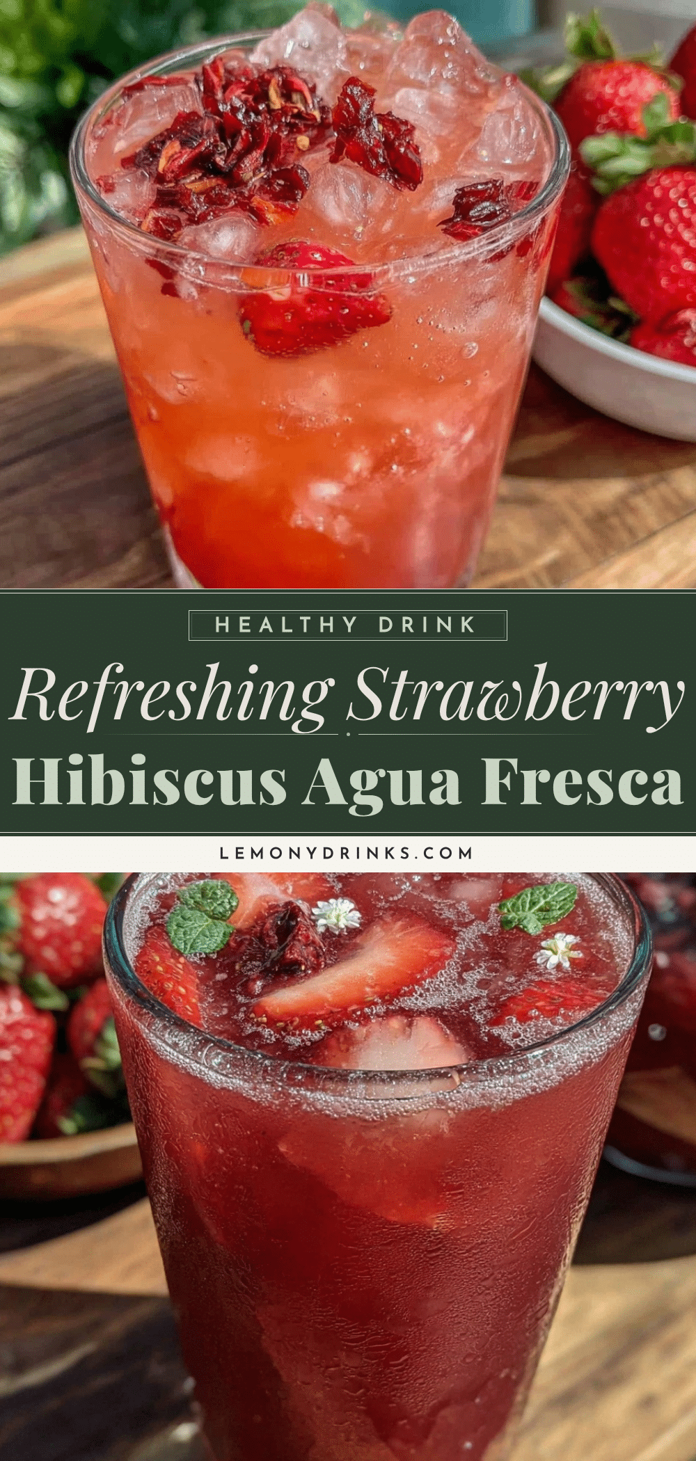 fresh strawberry hibiscus agua fresca recipe