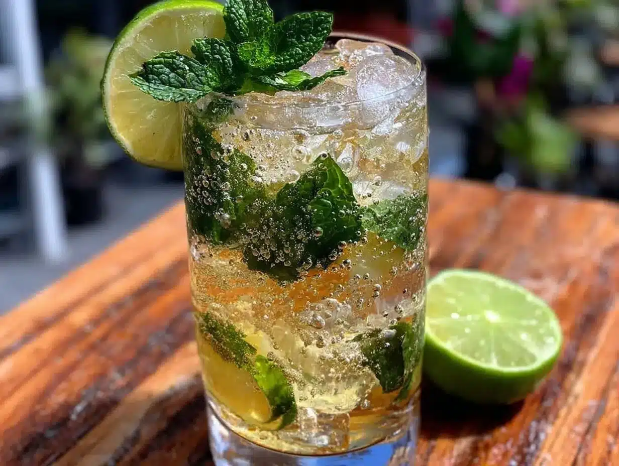 fresh virgin mojito mocktail preparation steps