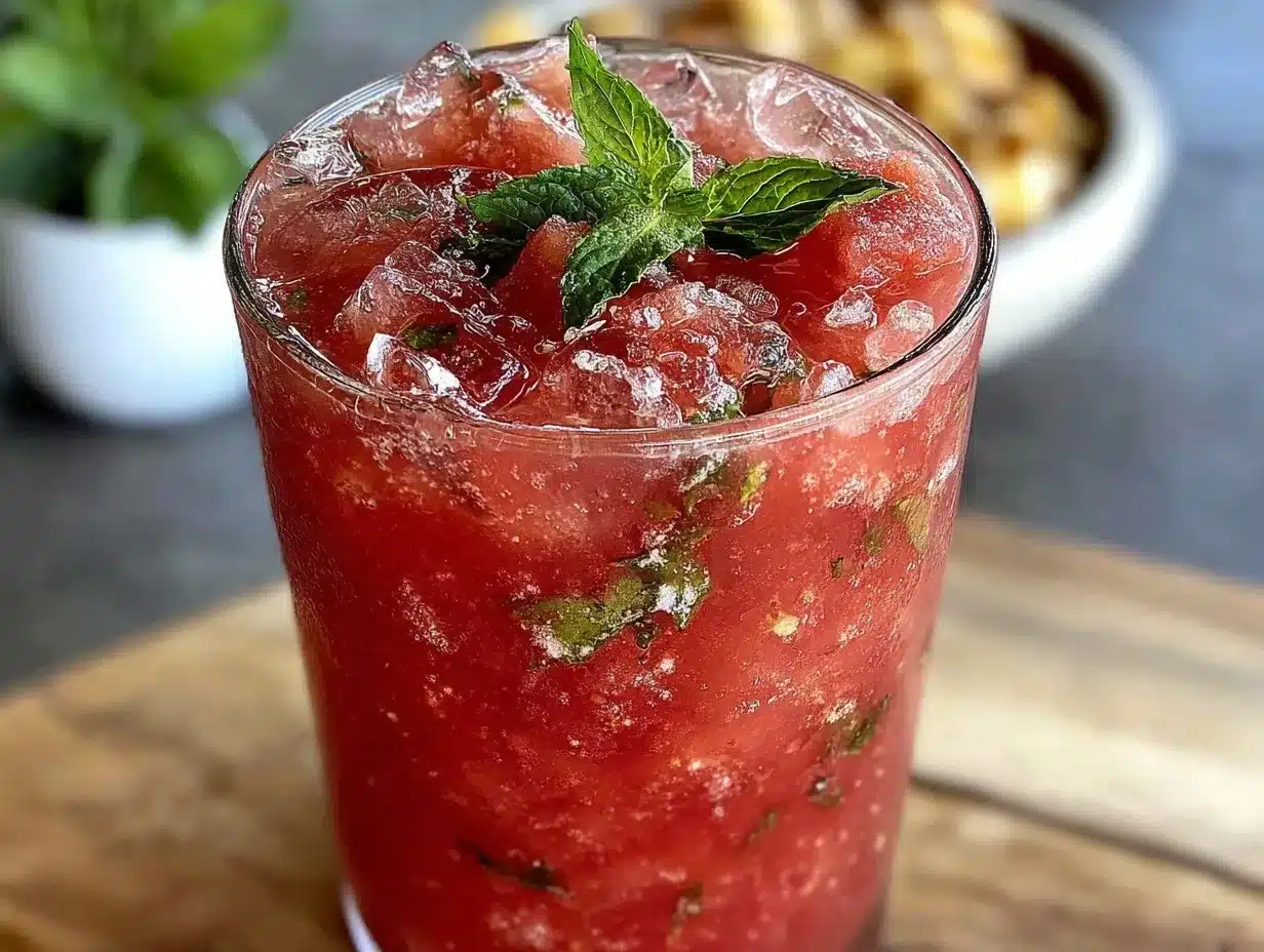 fresh watermelon agua fresca preparation steps