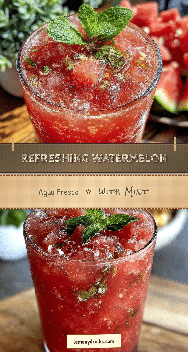 fresh watermelon agua fresca recipe