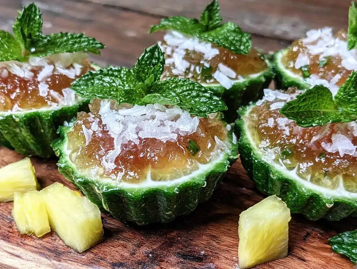 frozen piña colada jello shots preparation steps